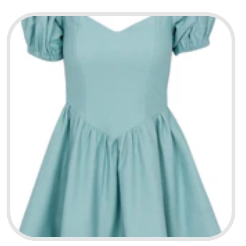 Fashion Brand Company Light Blue Off-Shoulder Mini Dress - Picture 2 of 16